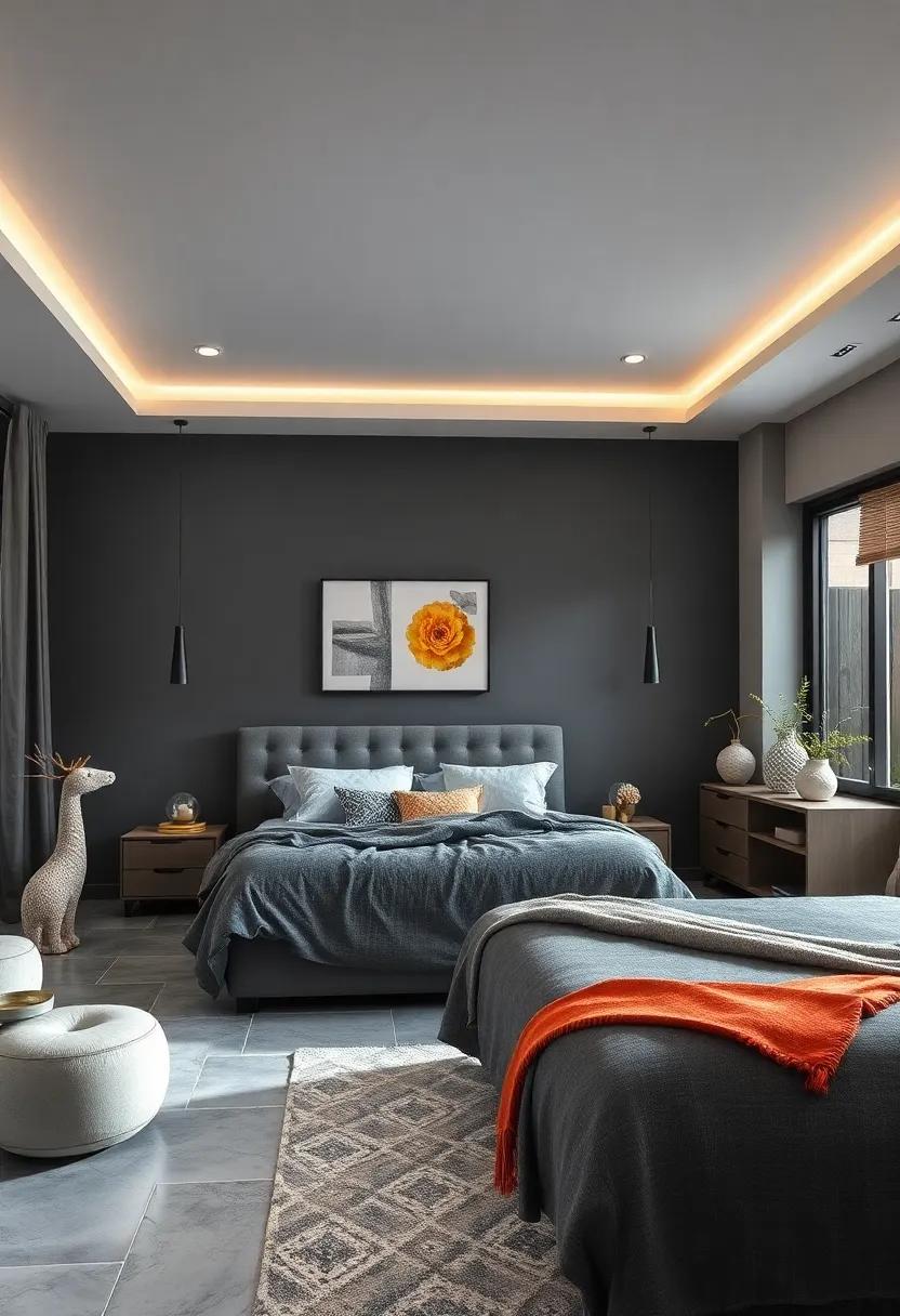 Charcoal Gray:‌ A versatile and modern shade that‌ pairs well with bright ​accents,creating a chic and⁤ timeless ambiance