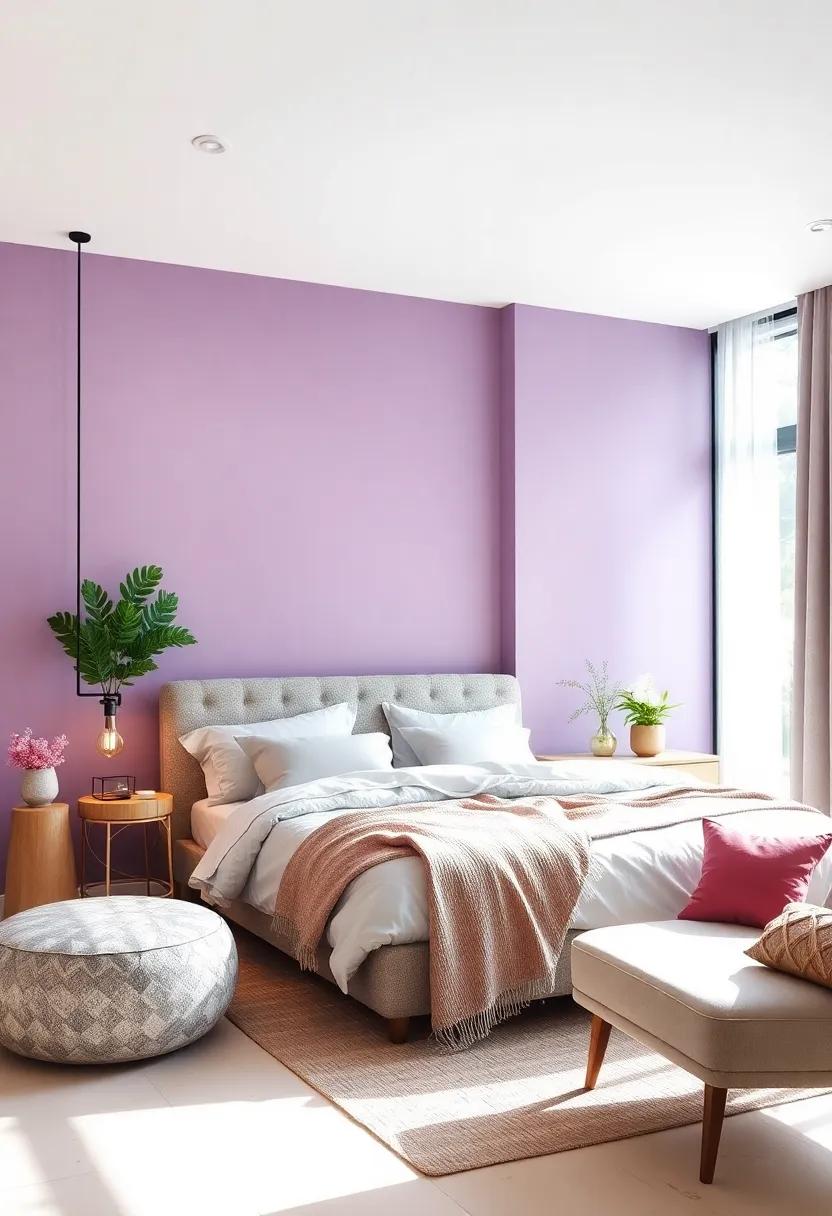 Cool Lilac: A gentle, soothing color that offers a​ refreshing ⁢alternative⁤ to ​more⁤ traditional bedroom palettes