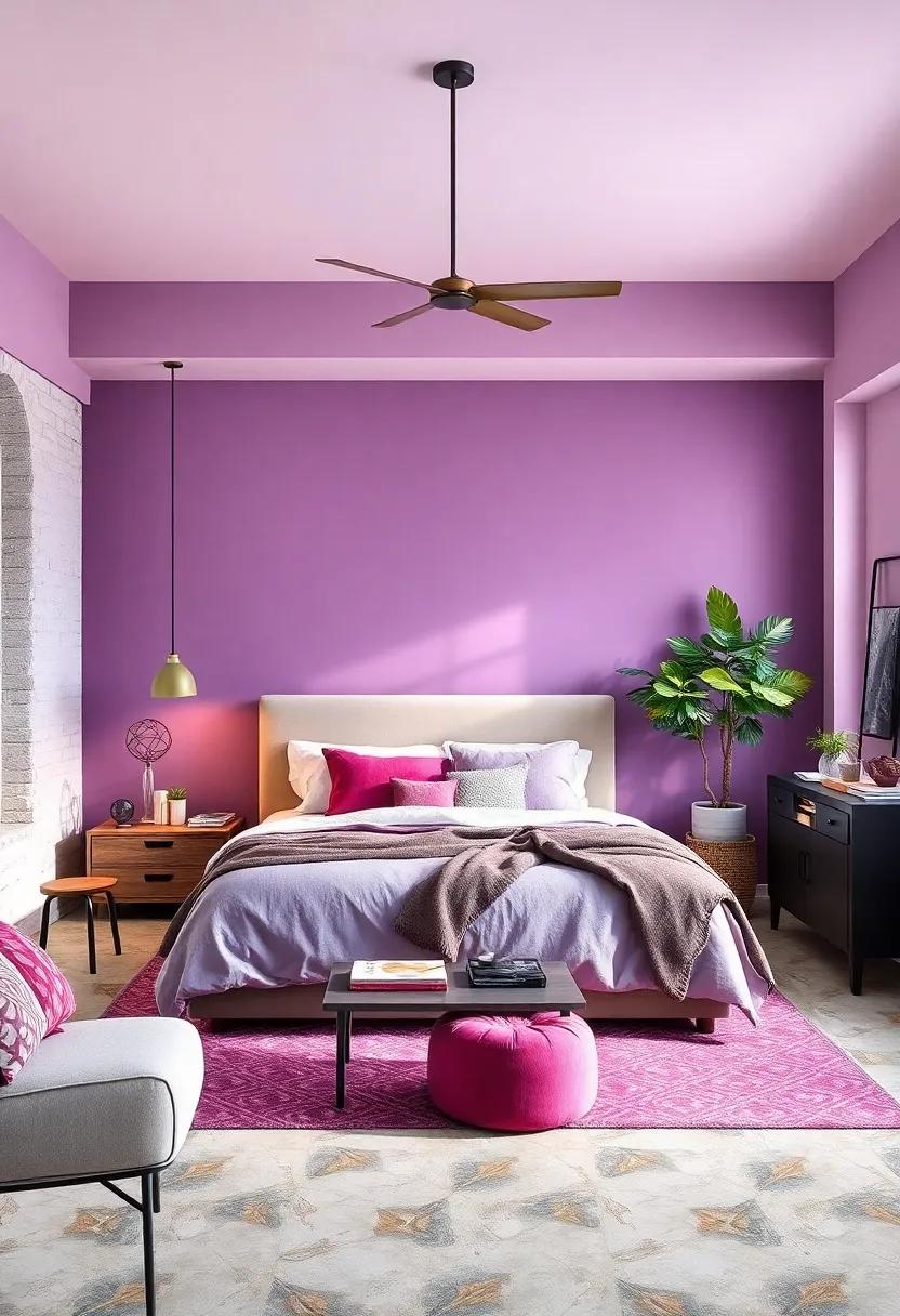 Dusty Lavender: A soft purple that ⁢combines elegance with a ⁤hint ‌of playfulness, ‌great for adding a touch⁢ of⁢ whimsy to⁢ your bedroom