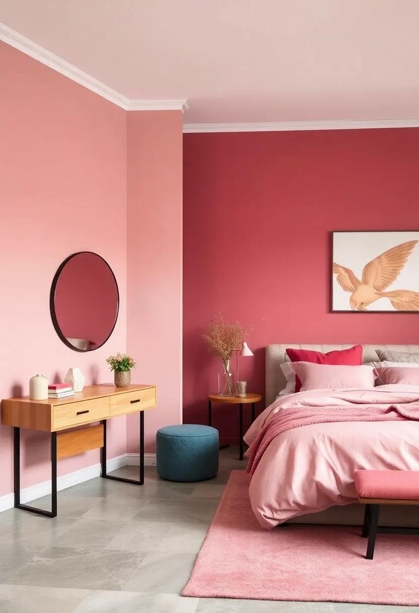 Dusty Rose: Bringing a vintage​ charm, this ‌soft​ pink infuses romance while maintaining a modern‍ feel through muted tones