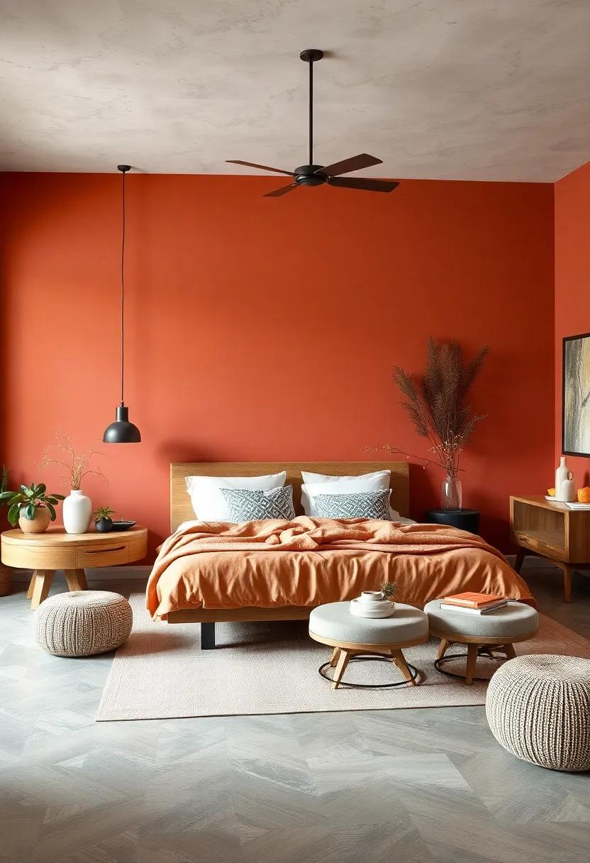 Rustic ⁤terracotta: Emulating earthy tones, this warm ​hue adds a ‌bohemian‍ flair while grounding the space beautifully