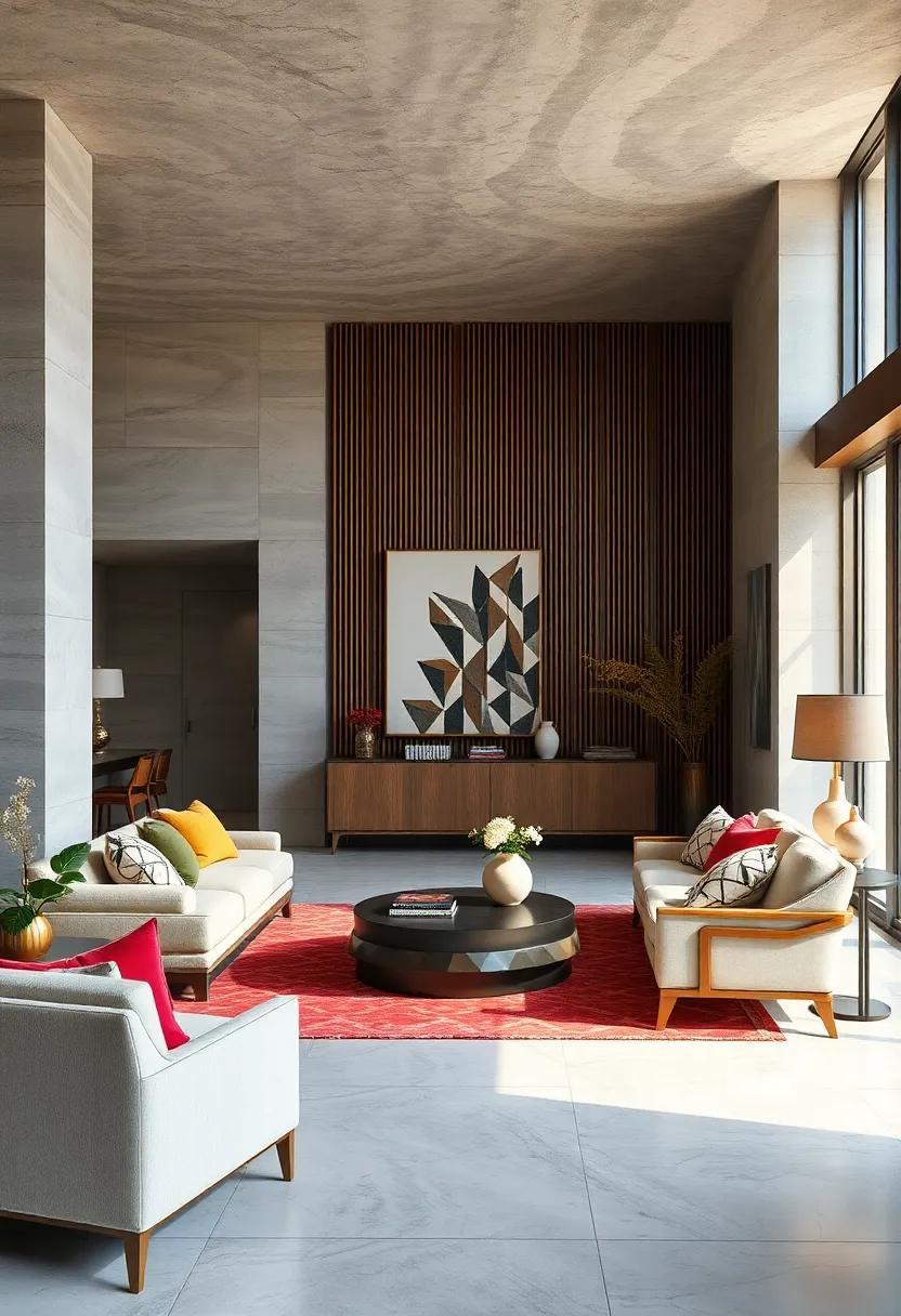 Blend of Vintage Collectibles with Sleek Modernity to Create a Timeless Interior Narrative