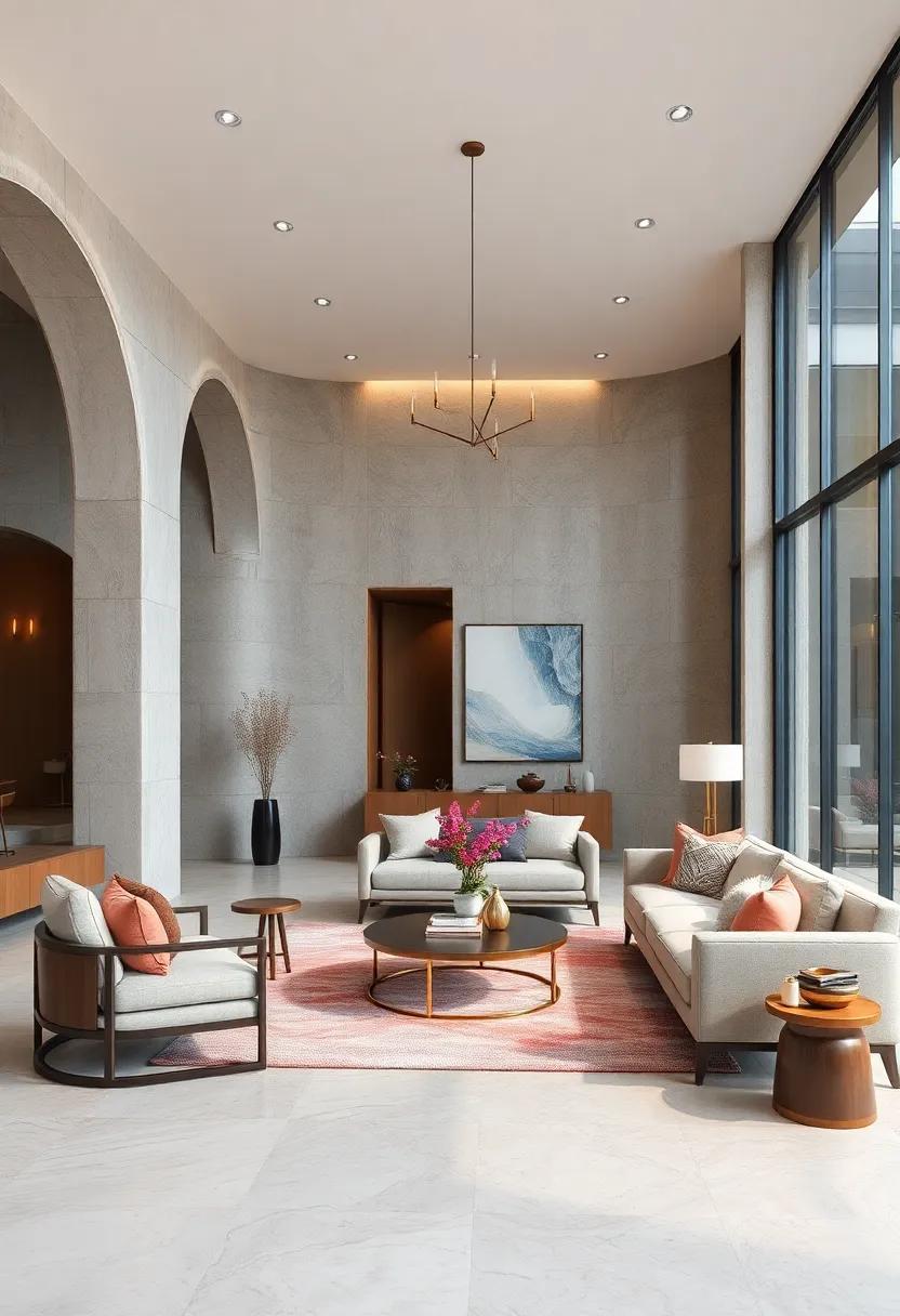 Curved Architectural Elements That Soften the Boldness of Contemporary Interior Design