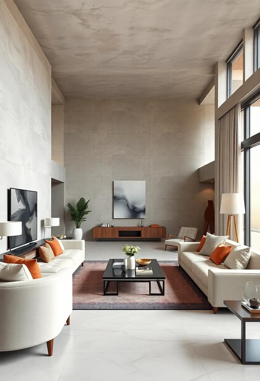 The Impact of Symmetry and Geometry in Framing Refined Modern Living Areas