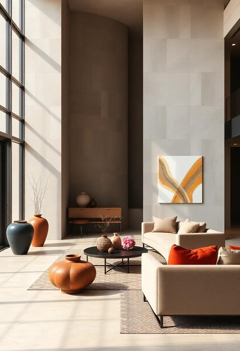 The Use of Artisan Ceramics and Sculptural Objects to Create a Unique Aesthetic Balance