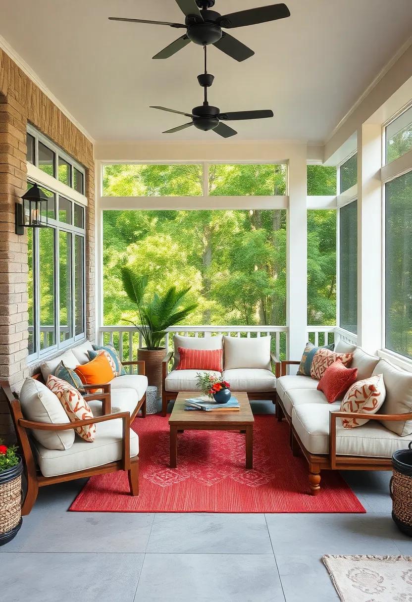 Compact Sectionals Designed for Small Screened Porches With Versatile Modular Layouts