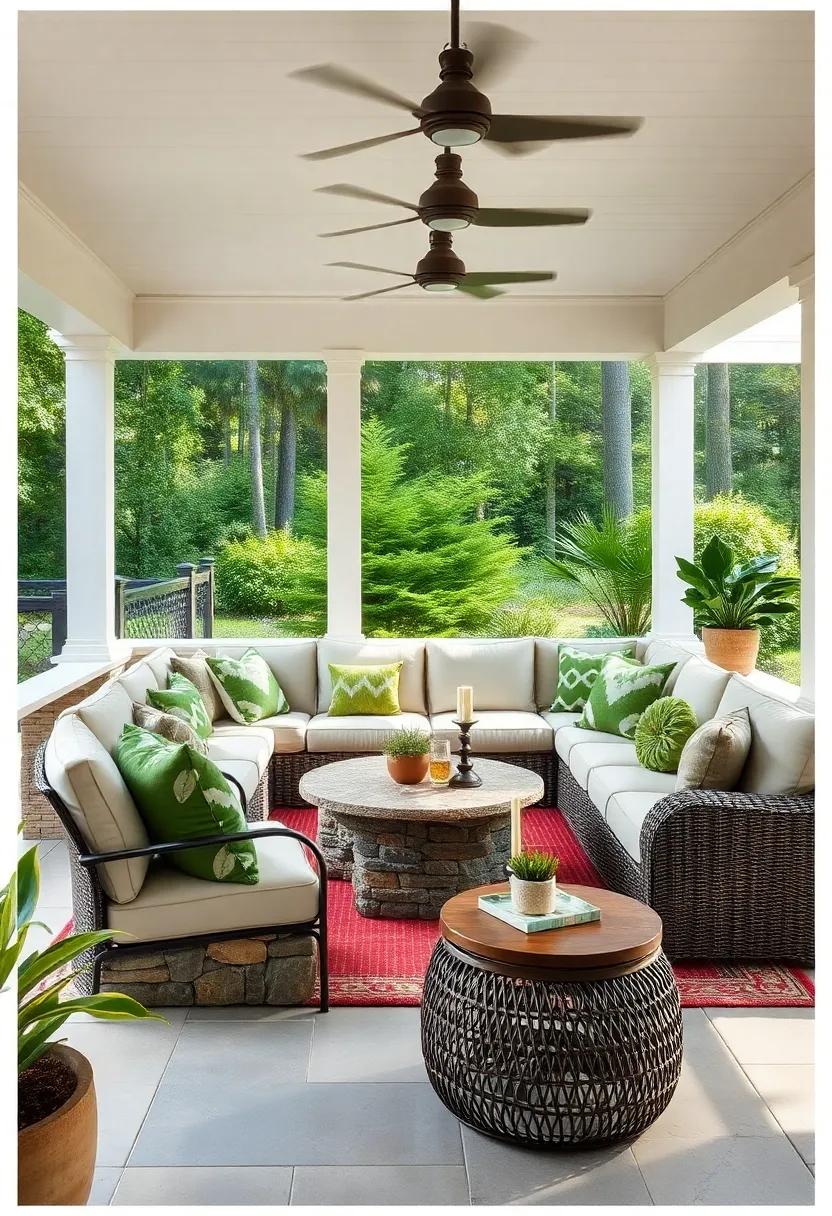 Luxury Meets Relaxation in Deep Seat Outdoor Sectionals Adorned With Plush Throws and Accent Pillows