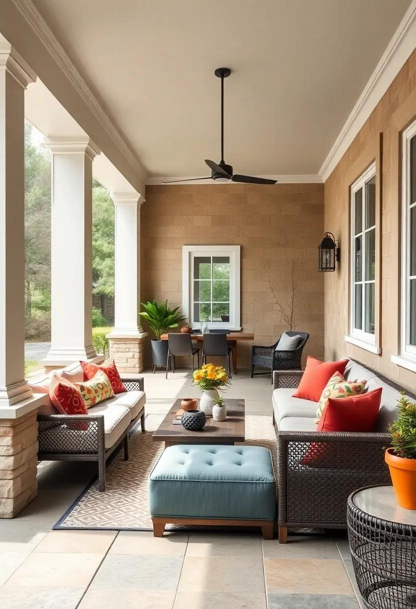 Color Block Outdoor Sectionals With Bold Harmonious Tones and Simple Clean Designs