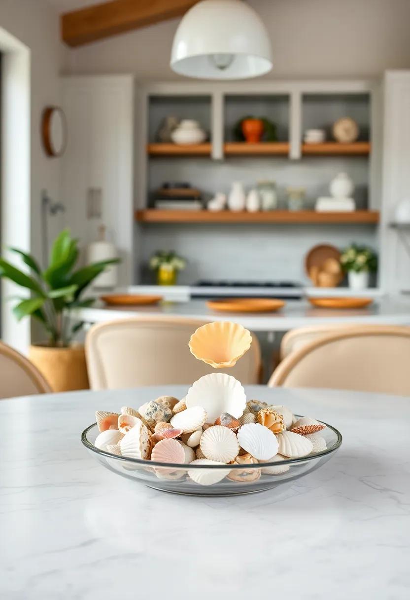 Unique Shell Collections: Display a‌ collection of colorful seashells in a shallow dish or glass to add a coastal feel to⁣ your small kitchen table