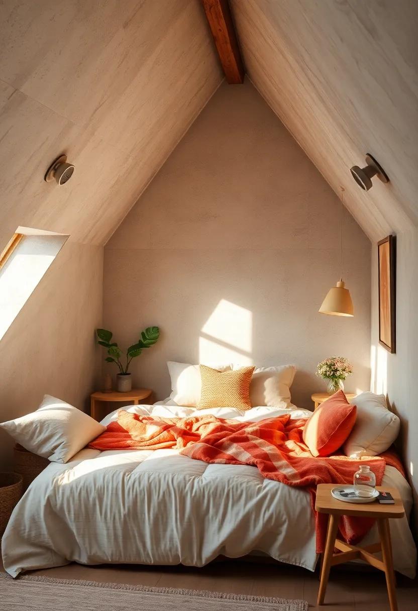 Cozy Nooks With Sloping Ceilings Bathed in Soft Natural Light and Warm Wooden Accents