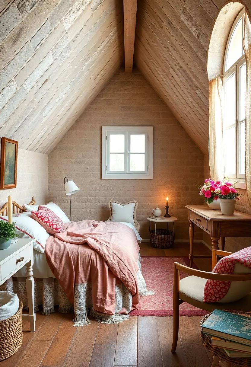 Classic French Cottage Style With Delicate Lace, Floral Patterns, and Old-World Charm