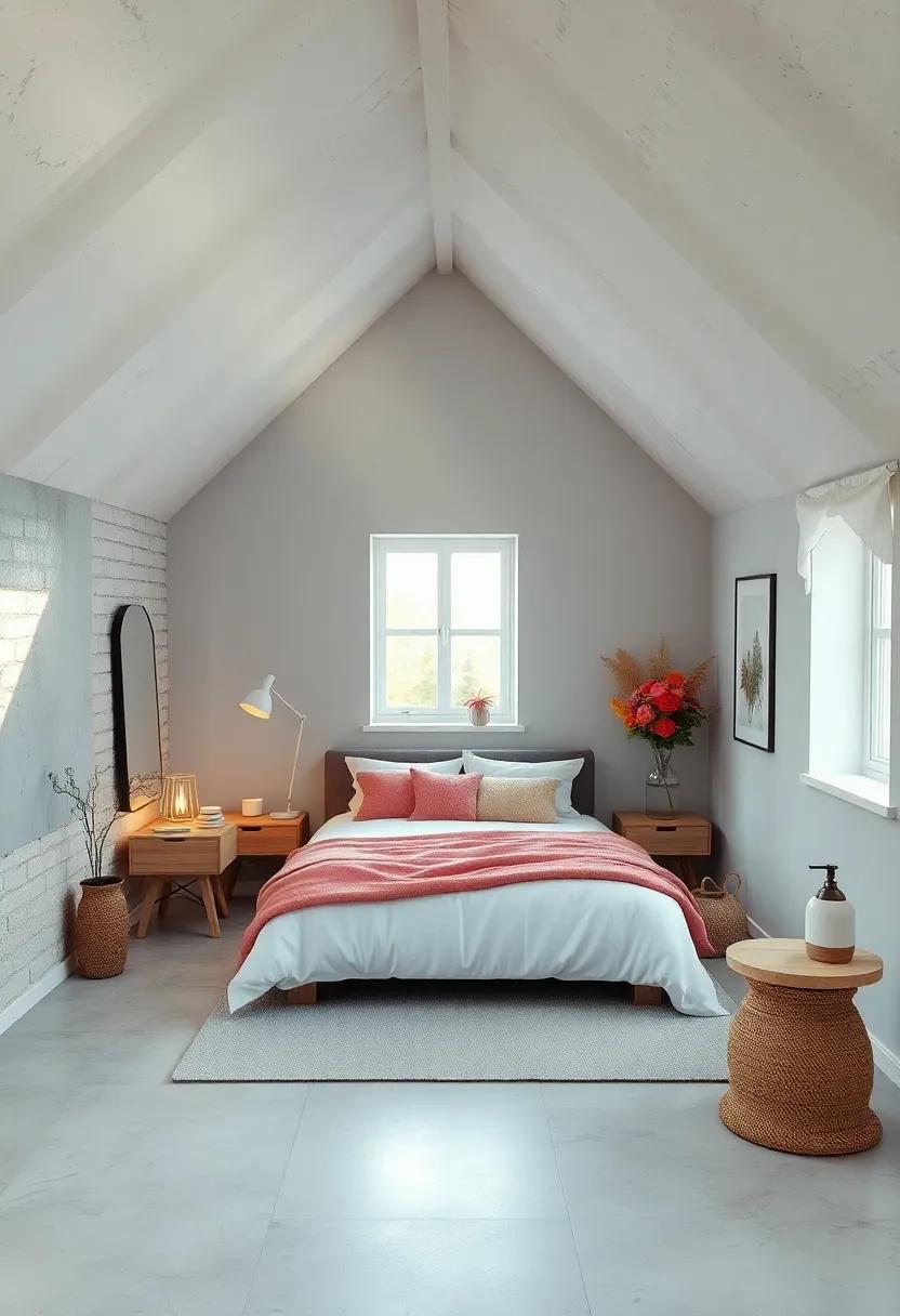 Bright and Airy Tiny Attic Retreats Emphasizing Window Views and Light Fabrics