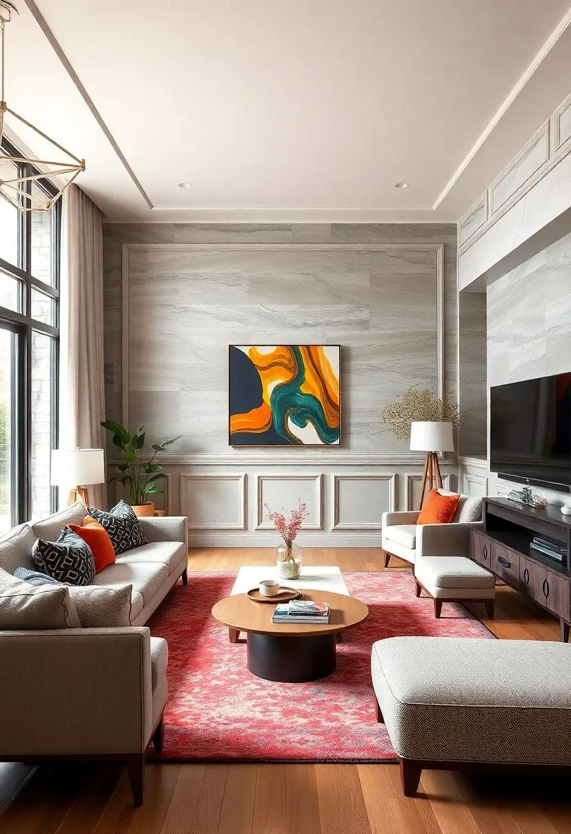 Clean Horizontal Paneling Lines for a Mid-Century Modern Chic Statement