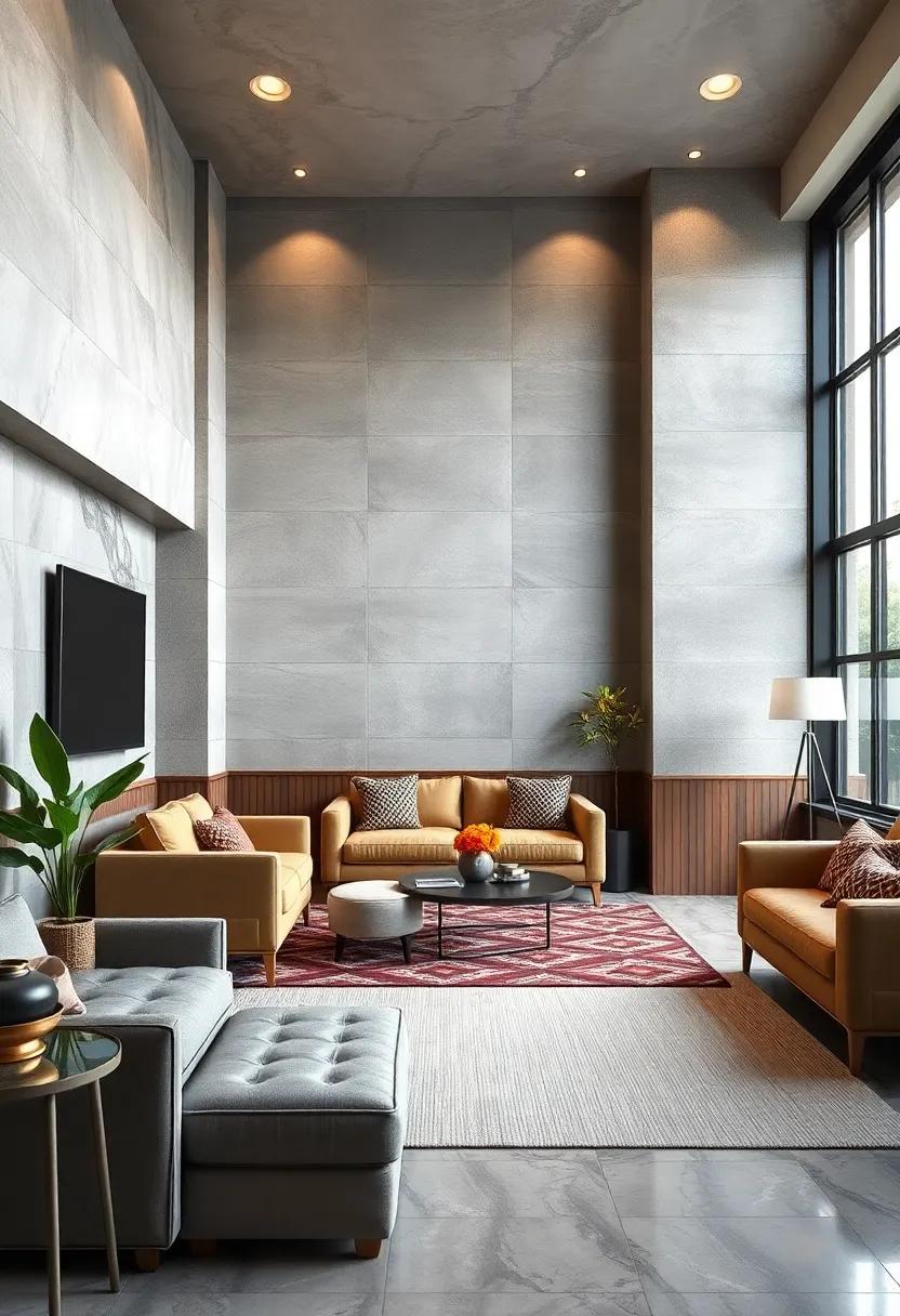 Contemporary Metal Wall Panels Reflecting Light and Adding an Industrial Edge