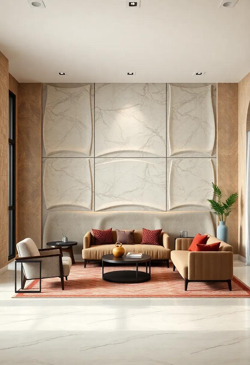 Curved Wall Panel Elements Incorporating Smooth Architecture with Visual Flow