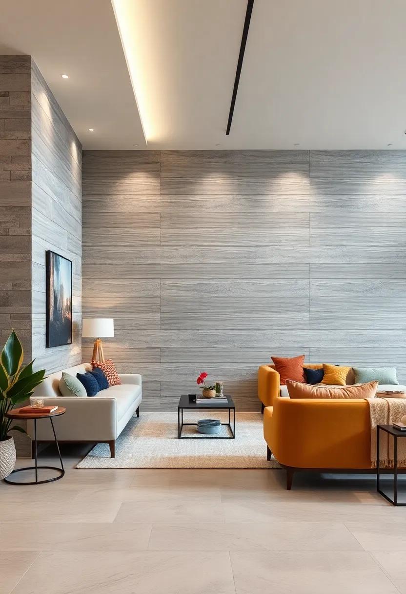 Deeply Grooved Wall Paneling Emphasizing Bold Texture in Contemporary Spaces