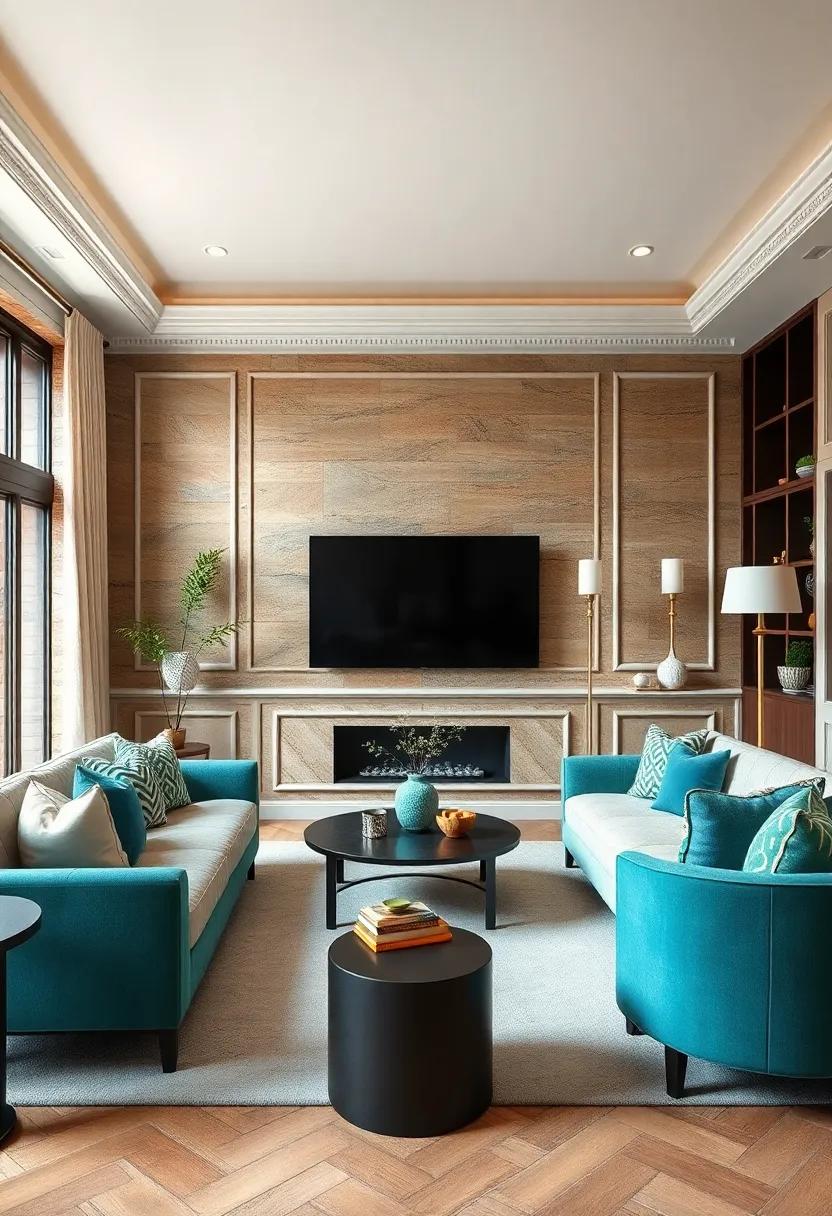 Elevate Your Living Room with Classic Raised Panel Wainscoting Highlighting Timeless Elegance