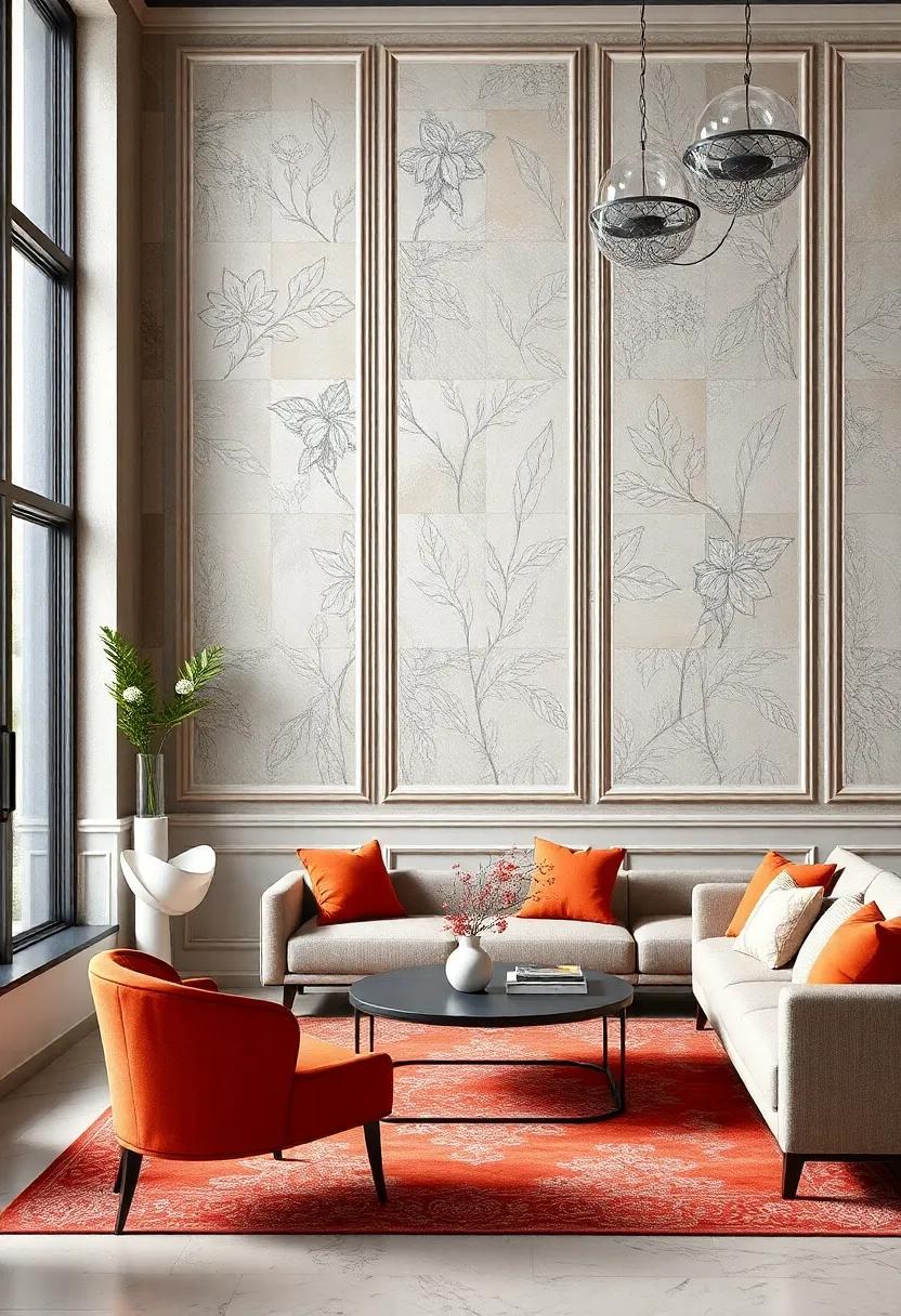 Laser-Cut Decorative Wall Panels Featuring Delicate Floral and Abstract Motifs