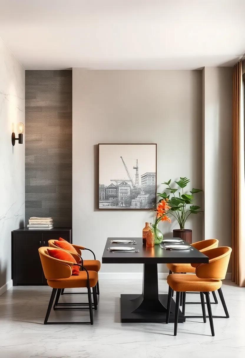 Bold Industrial Metal Wall Sconces Setting a Dynamic Tone in Urban Dining Rooms