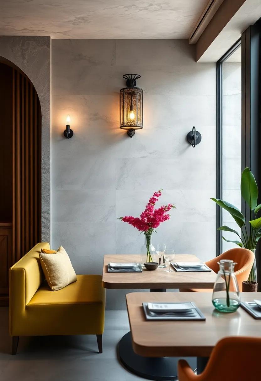 Intricate Art Deco Wall Sconces Elevating Glamour in Intimate Eating Areas