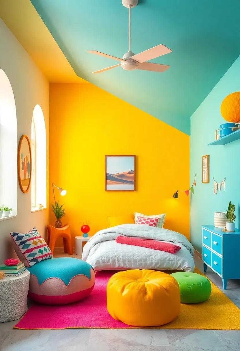 Bright and Cheerful Color Palettes Illuminating Toddler Play Spaces with Bold and Soft Contrasts