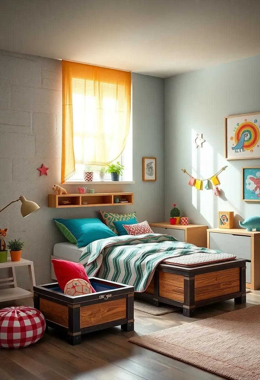 Toy Boxes Designed Like Treasure Chests Adding an Element of Surprise and Fun