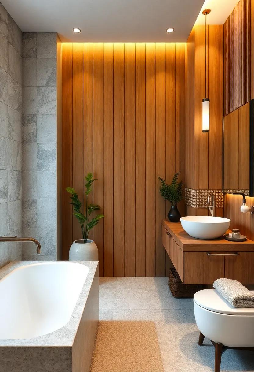 Create a Wood Panel Accent Wall: Design an accent wall⁣ with horizontal or vertical ​wood paneling to add‌ depth and ⁣texture