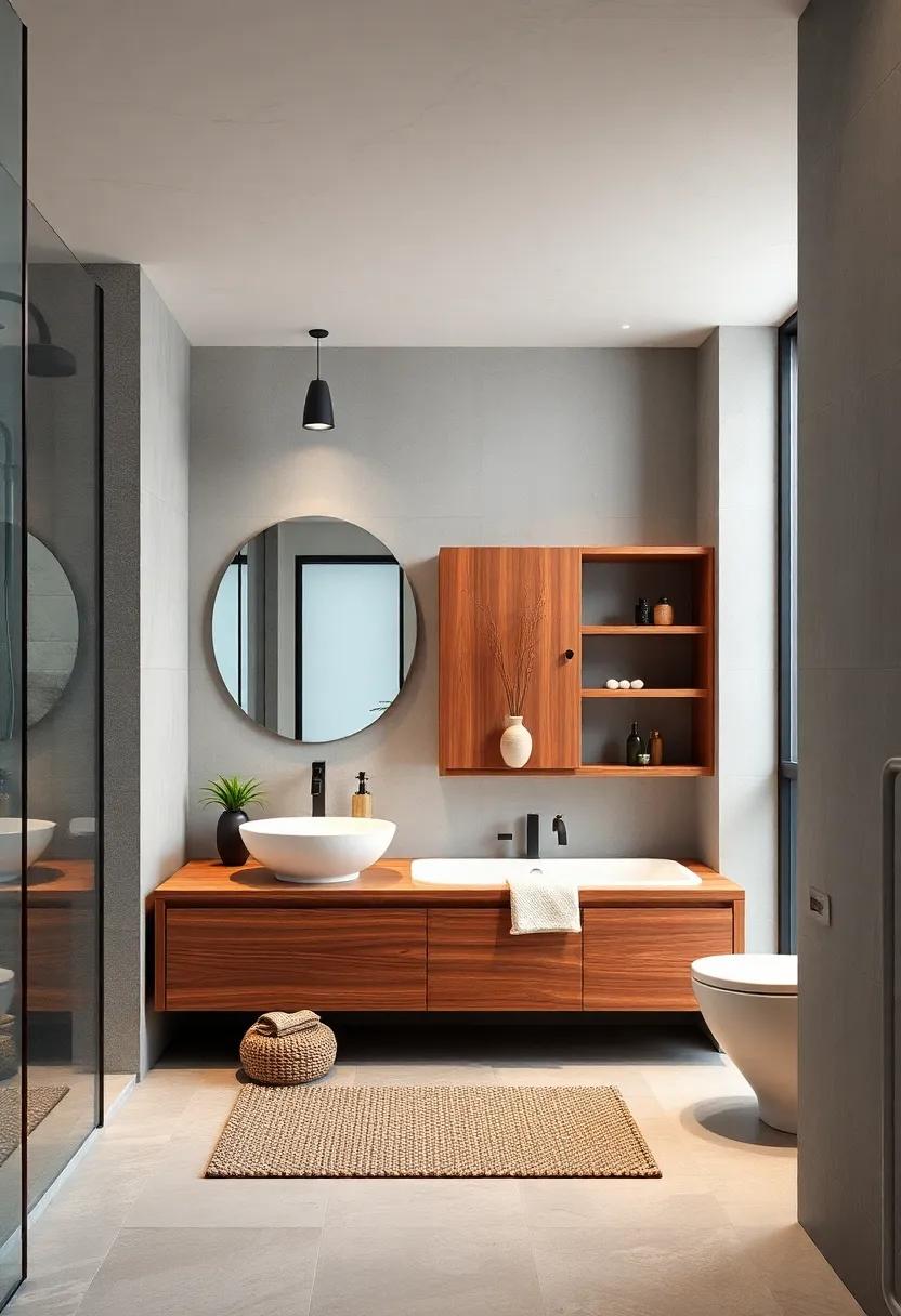 Custom Wooden Storage: Design custom-built wooden cabinets to⁤ blend ⁢seamlessly with your bathroom's overall look