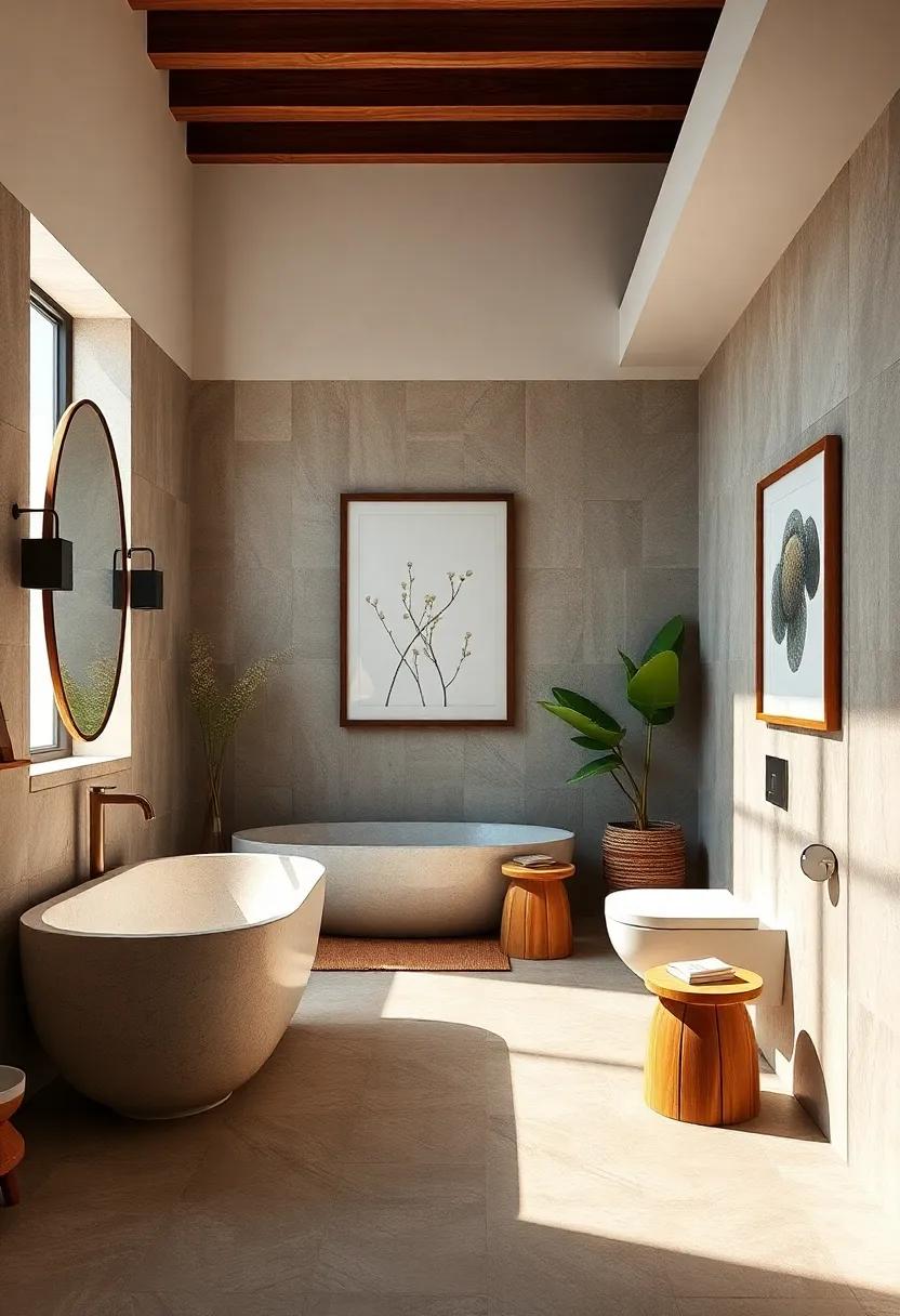 Frame Artwork with Wood: Choose wooden frames for wall art to enhance the natural aesthetic throughout your space