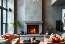 Cozy Elegance: Designing a Small Living Room with a Charming Fireplace