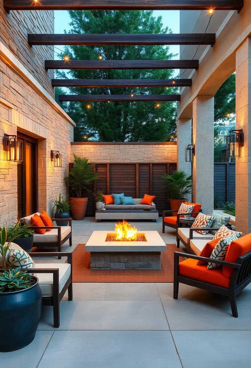 Cozy Patio Lounges: Designing Inviting Spaces with Fire Pit Seating
