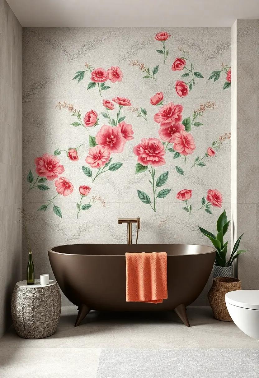 Seasonal Blooms: Bring the essence of changing ⁢seasons ⁣into your bathroom with tiles featuring ⁣a mix of ‌flowers that represent ⁤spring,⁤ summer, fall,‍ and winter