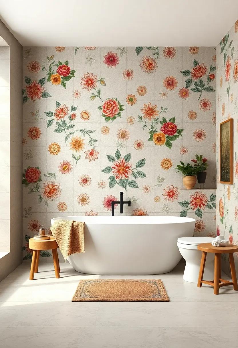 Vintage Charm: Uncover intricate, vintage-inspired⁣ floral ‌designs that evoke nostalgia, offering timeless elegance to your space ‍while ⁢making ⁣a bold ⁤statement