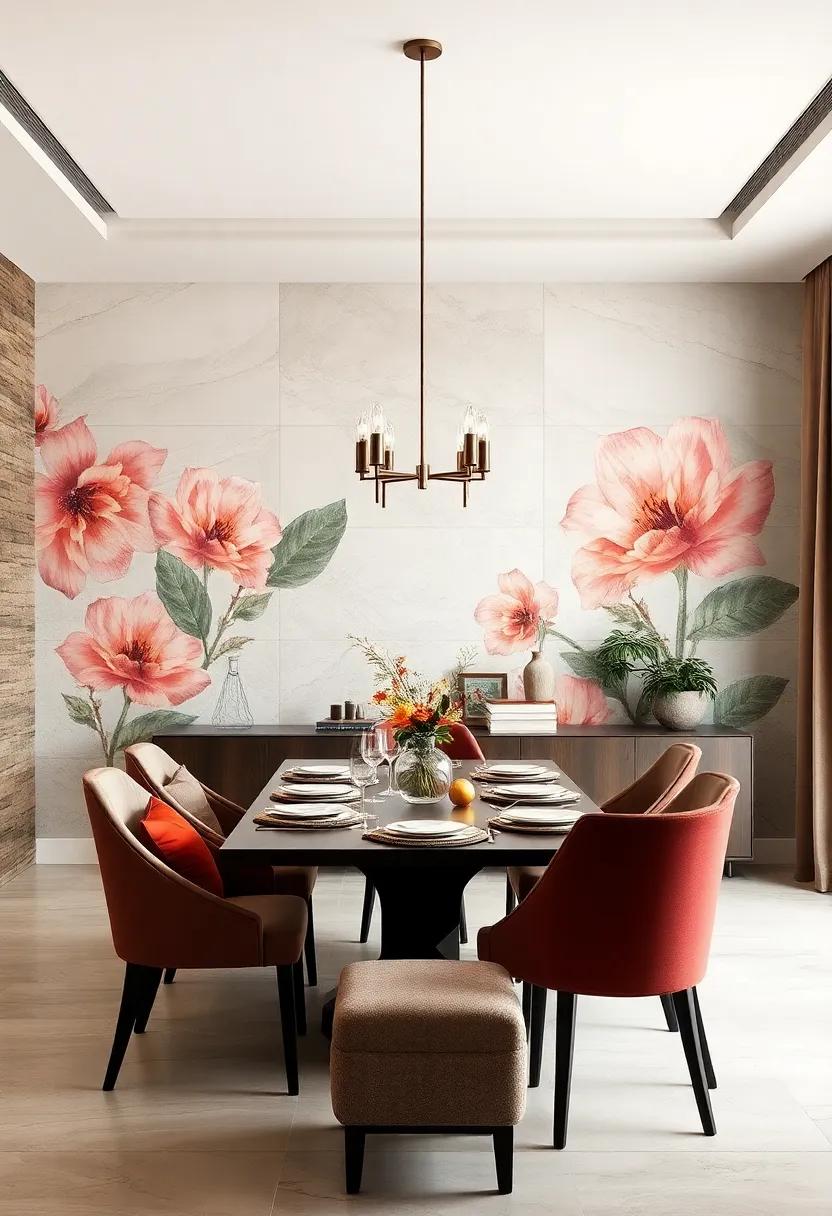 Oversized Floral Prints That Embrace Nature's Elegance and Softness in Accent Designs