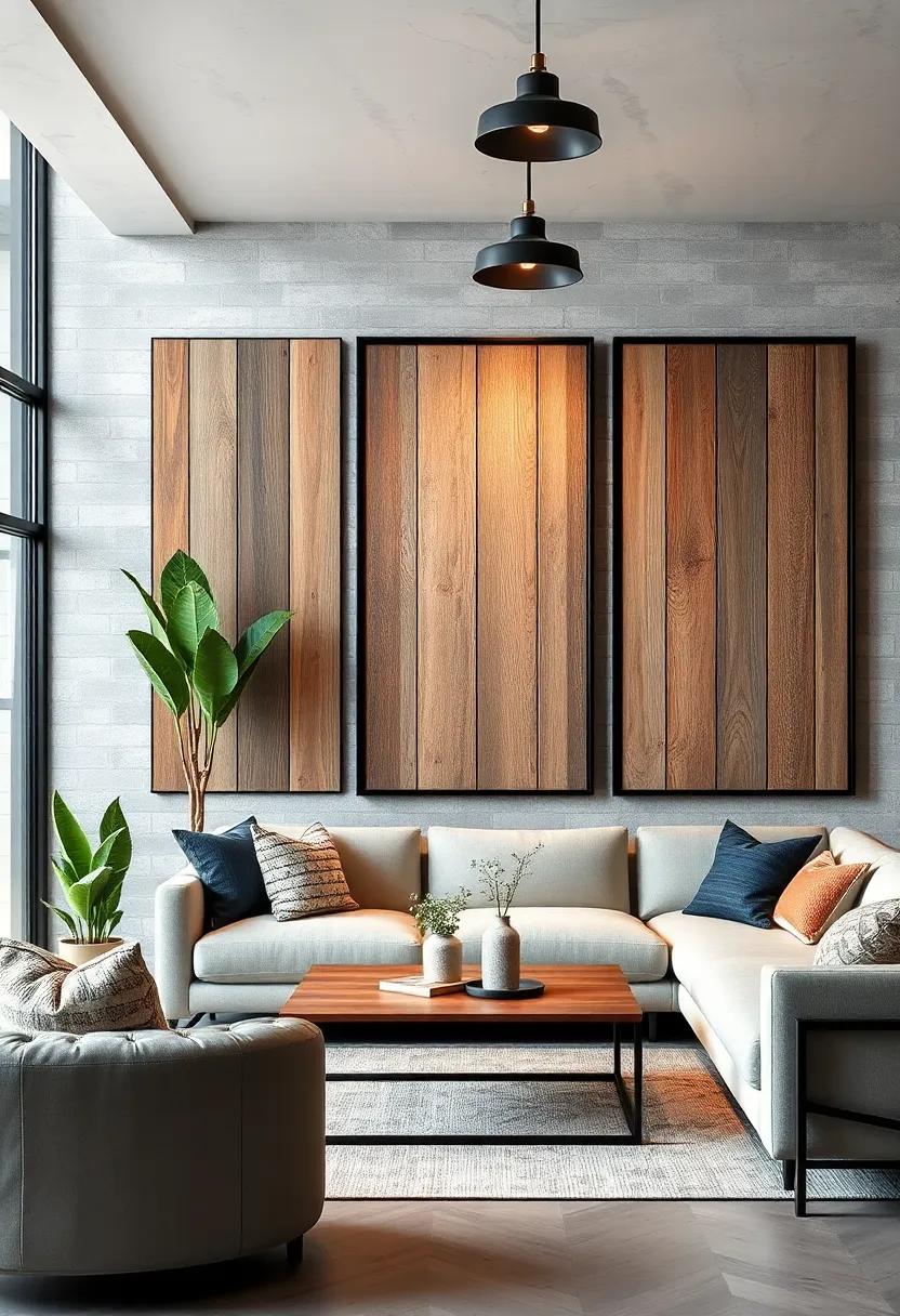 Sleek Black Steel Frames Combined with Weathered Reclaimed Wood Panels for Modern Industrial Flair