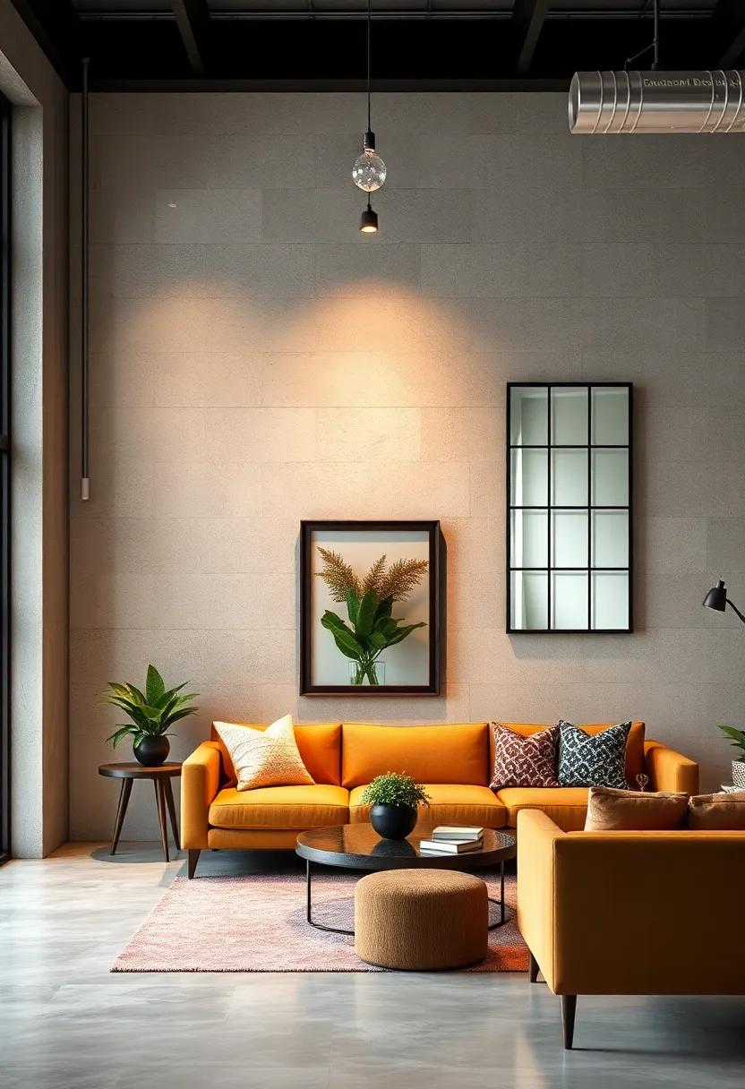 Layered Industrial Wall Murals Blending Graffiti Elements with Raw Steel and Concrete Textures