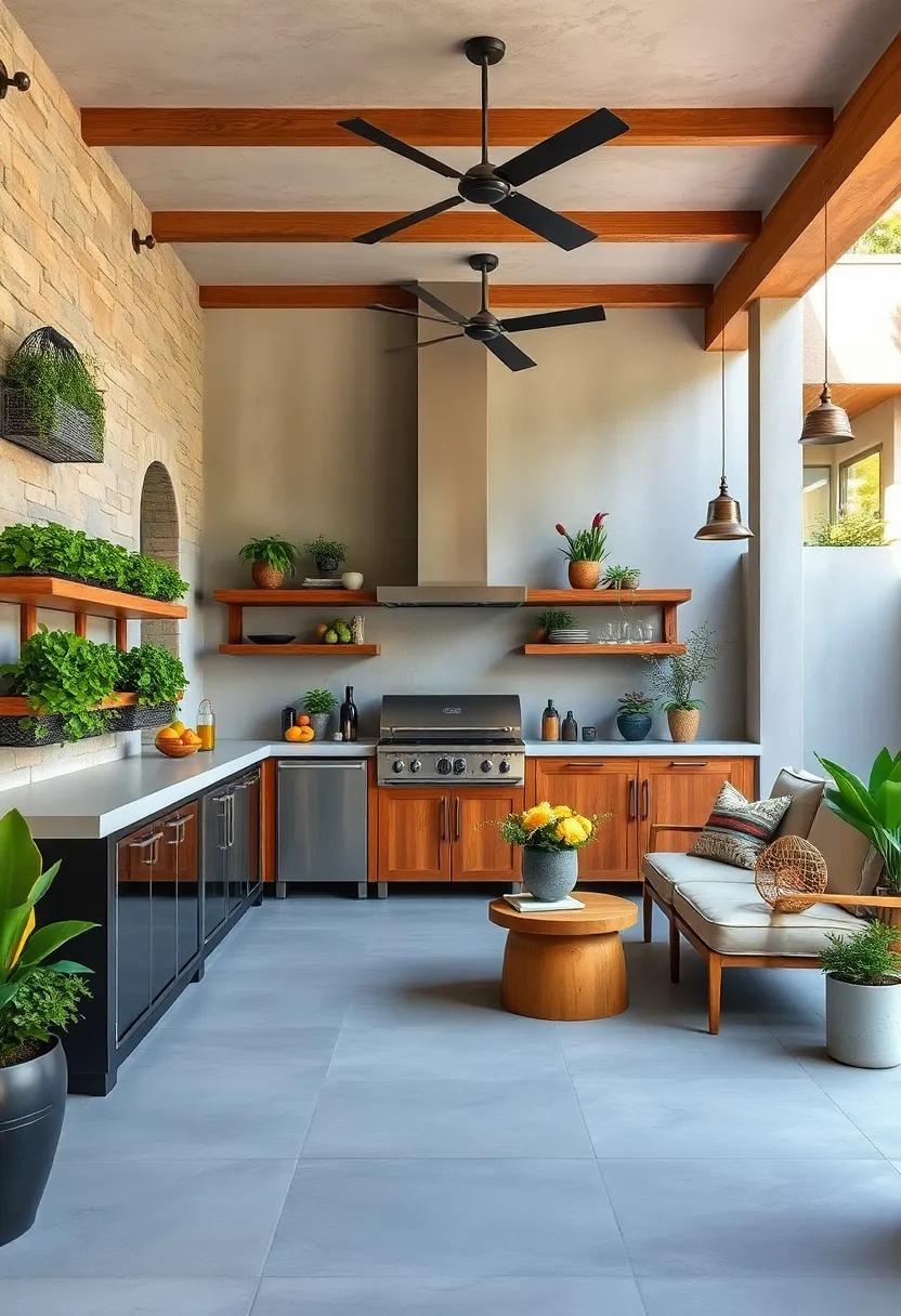 Built-In Herb Drying Racks Elevating Flavor Profiles by Harnessing Freshness in Small Outdoor Areas