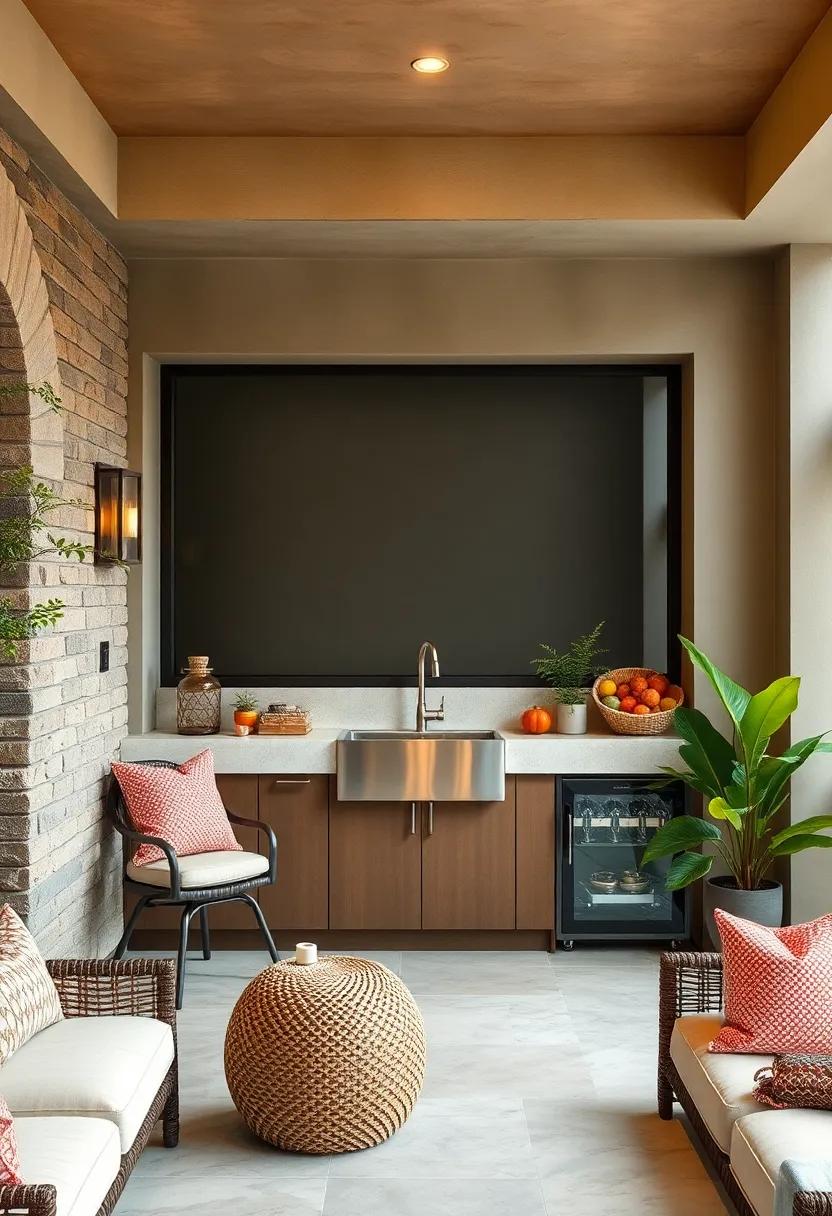 Compact Sink Installations Merging Practicality with Style to Support Flavorful Outdoor Food Prep