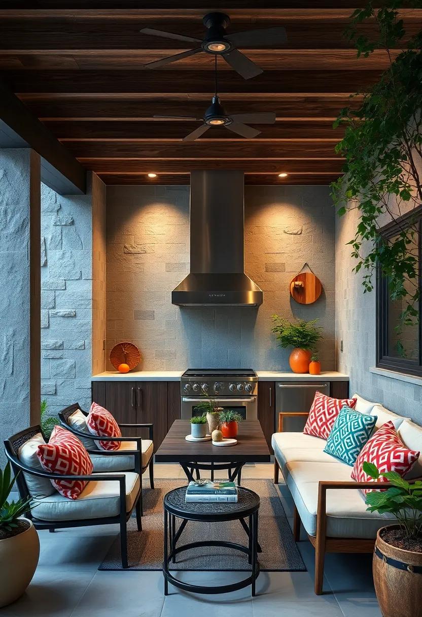 Elegant Outdoor Ventilation Hoods Blending Design and Function in Compact Kitchen Environments