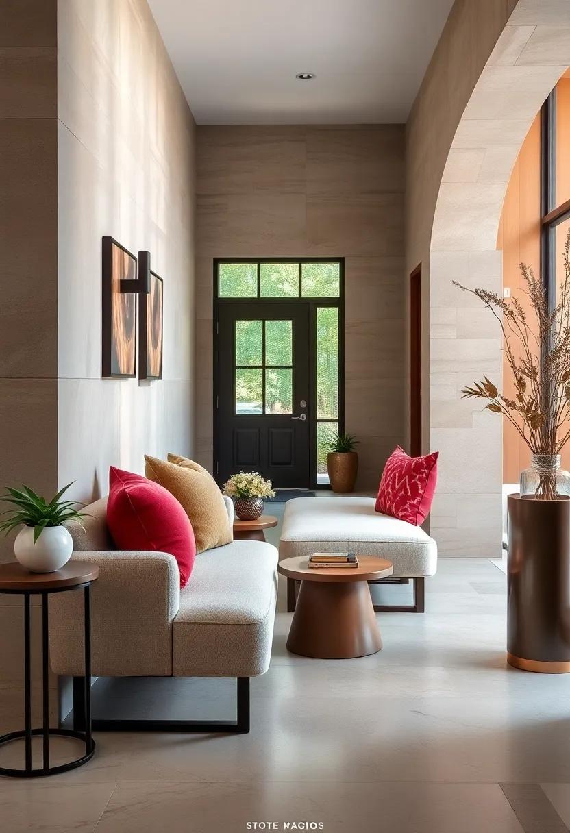 The Gentle Warmth of Plush Fabric Embracing Your Entryway Space with Inviting Comfort