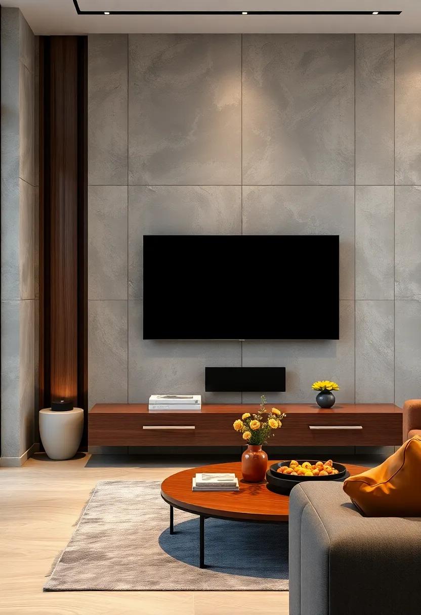 Balance Technology and Design Using Hidden Cable Management Systems Blending Seamlessly Into Sophisticated Wall Units