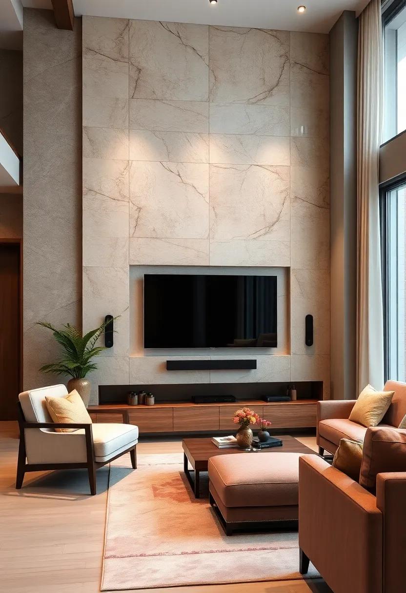 Enhance Your TV Wall With Integrated Sound Bar Niches and Custom Speaker Enclosures for a Clean Audio Setup