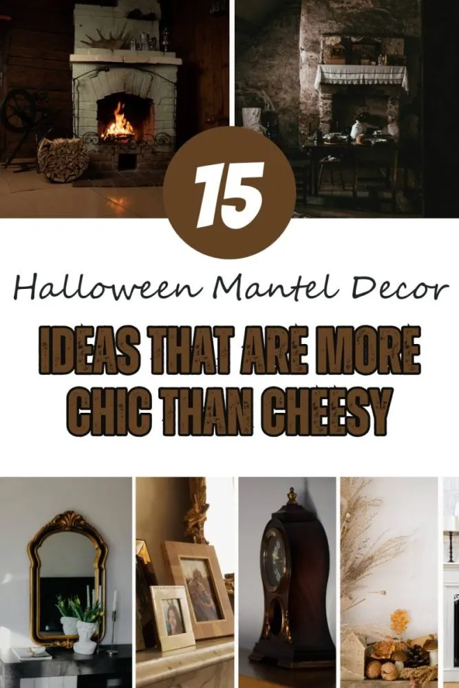 Chic Halloween Mantel Decor Ideas