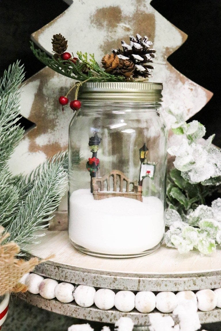 Handmade Snow Globes with Mason Jars