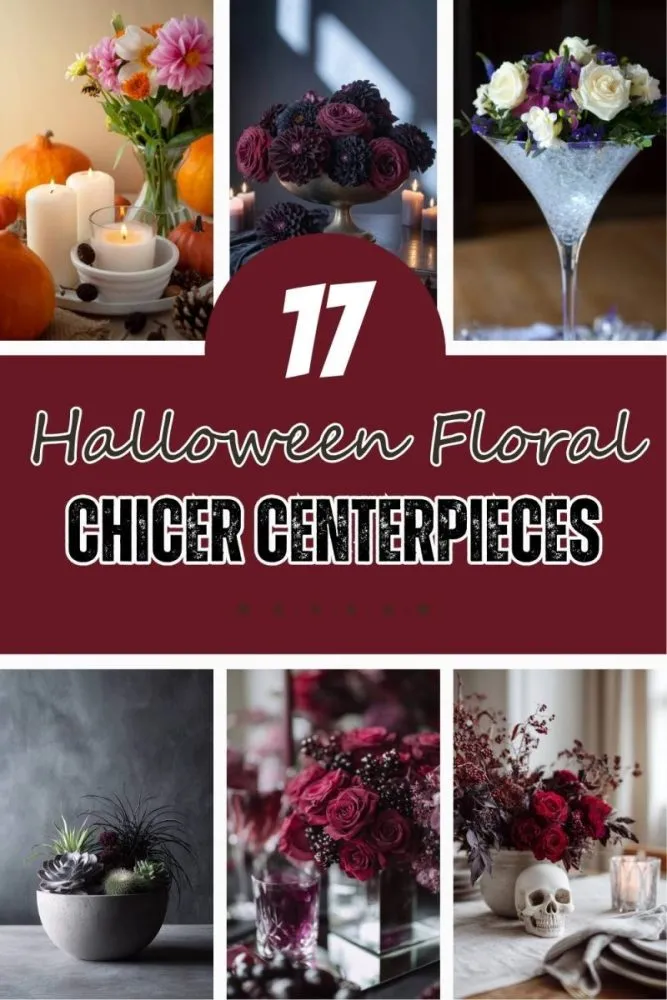 Elegant Halloween Floral Centerpieces