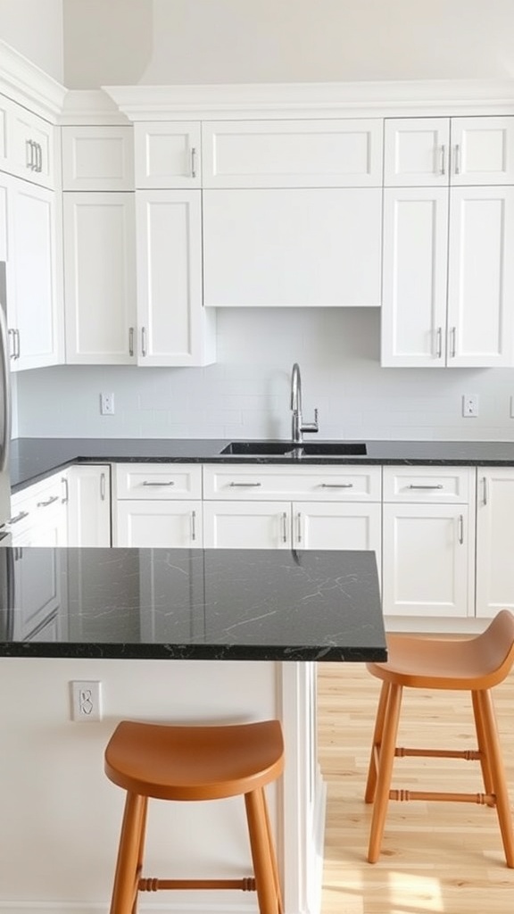 contrasting countertops for impact