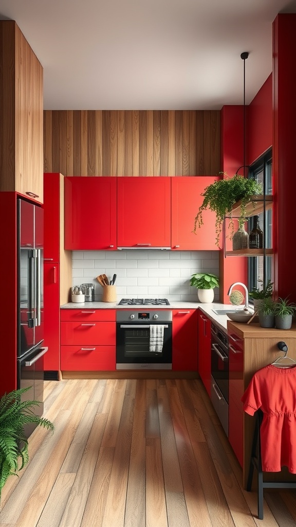 integrating natural elements with red