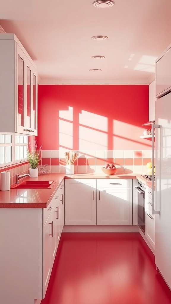 red and white color schemes for freshness