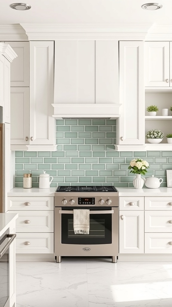 sage green backsplash ideas