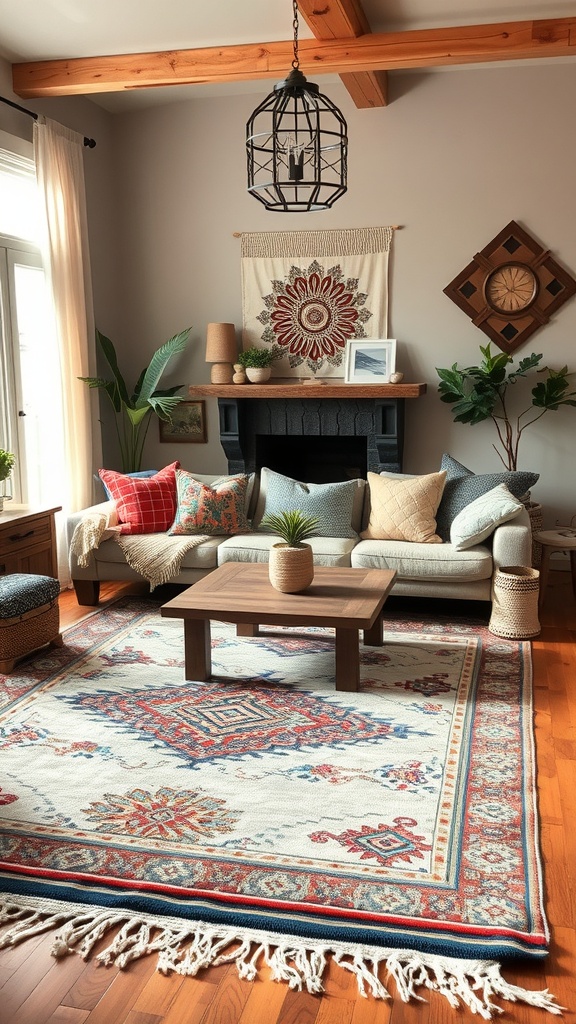 layered rugs for comfort